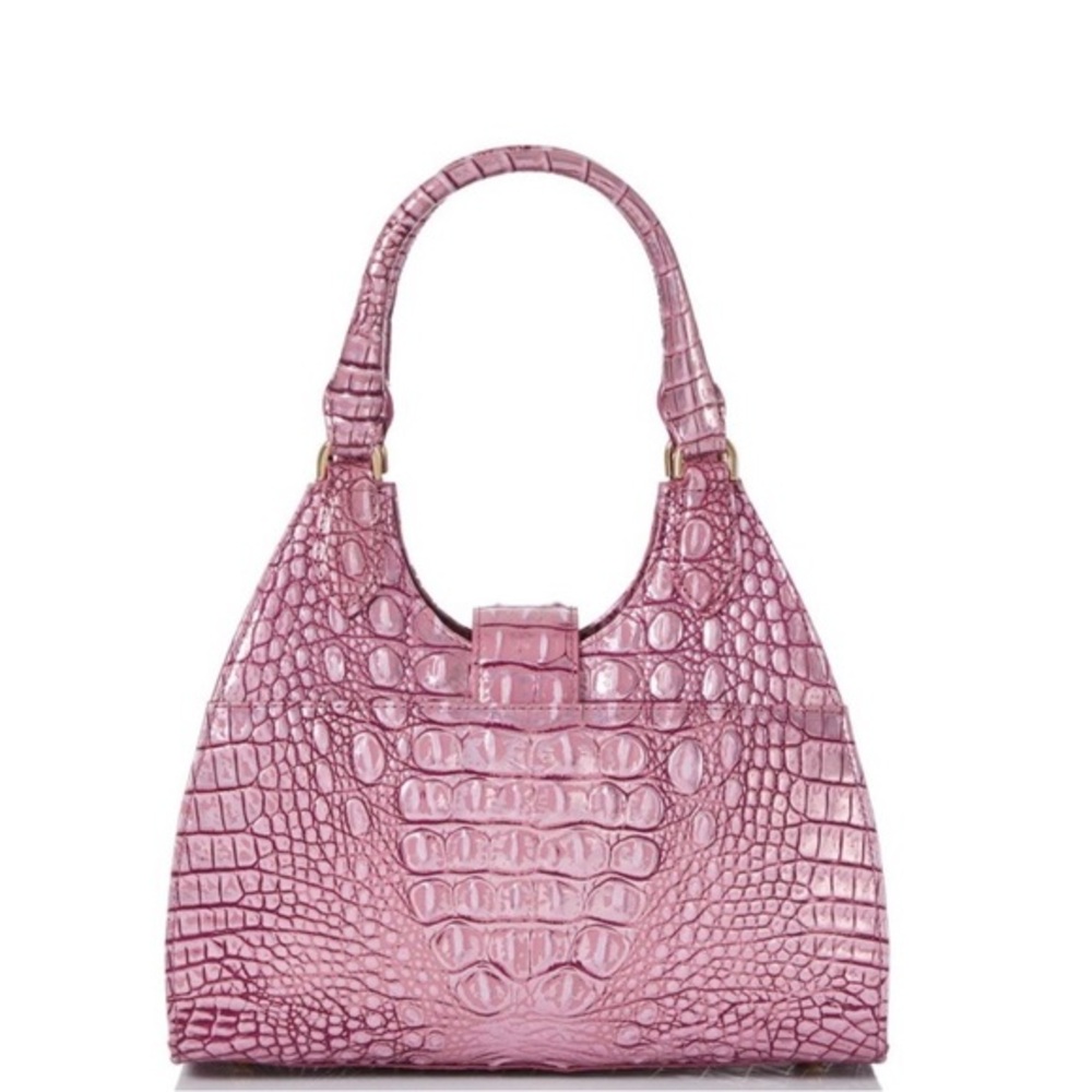 NWT Brahmin‎ Adrian Mulberry Potion Melbourne Leather Satchel - Picture 4 of 13